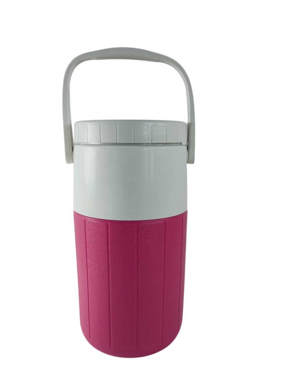 Coleman PolyLite Pink/White Plastic 1/2 Gal.Thermos Jug W/Handle #5590 Vintage - Picture 4 of 7